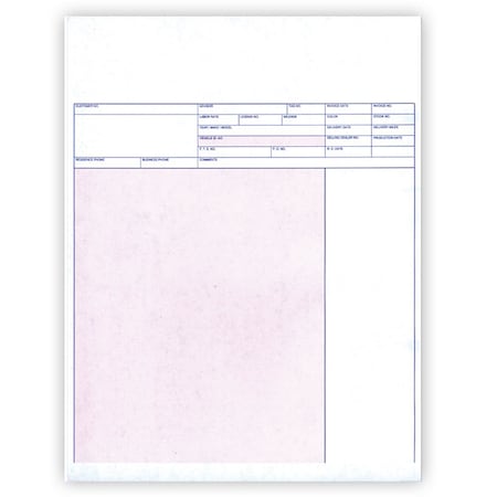Asp Laser Service Invoices, 8 1/2 X 11,250 Per Pack Form No Lzr-Si-11 Pk 7400